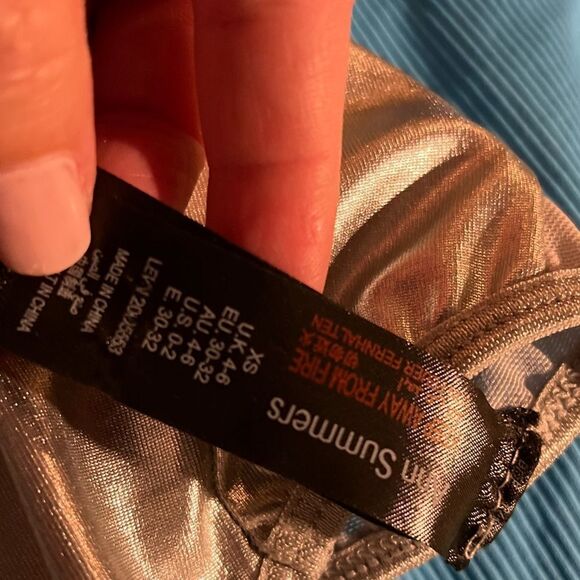 ANN SUMMERS Crimson Metallic Teddy - Picture 10 of 14